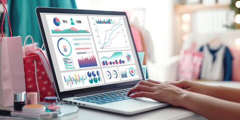 Business data dashboard provide brisk business intelligence analytic for marketing strategy planning