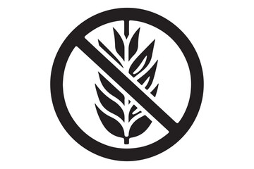 Gluten Free Icon silhouette