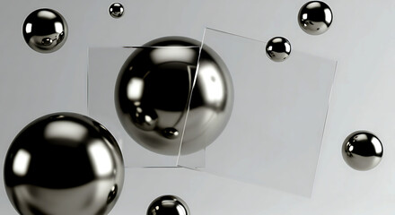 Floating Metallic Spheres	
