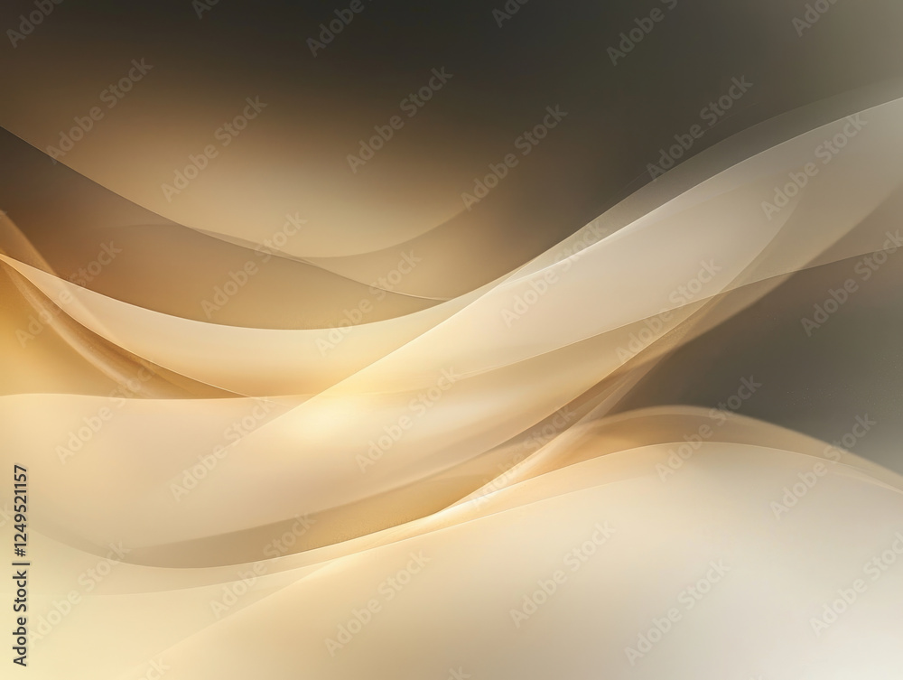 Aufkleber smooth abstract gradient with neutral colors and flowing textures creates calming visual effect. blu