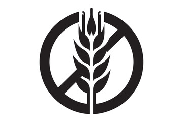 Gluten Free Icon silhouette