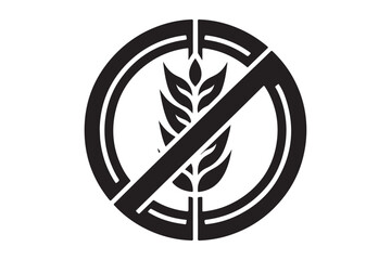 Gluten Free Icon silhouette