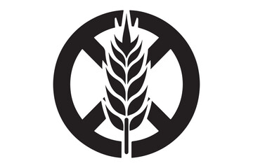 Gluten Free Icon silhouette