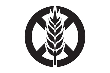 Gluten Free Icon silhouette