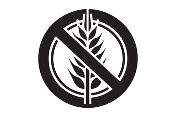 Gluten Free Icon silhouette