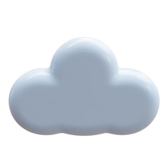 Cloud computing concept, Cloud isolated on white, transparent. 