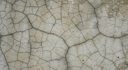 Cracked earth surface showcasing intricate patterns and textures, highlighting drought conditions