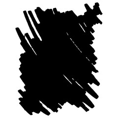 色々な手描きのモヤモヤマークセット　憂うつ　不安　鬱　ベクター