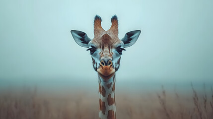 portrait of a giraffe