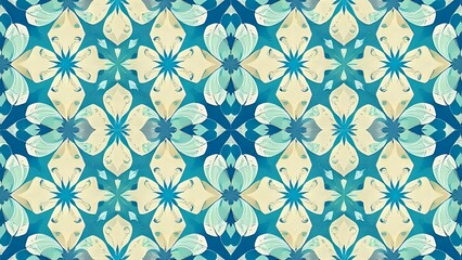 seamless blue pattern