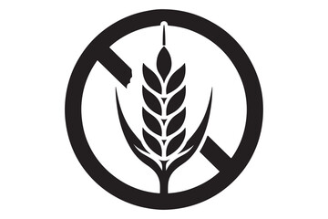 Gluten Free Icon silhouette