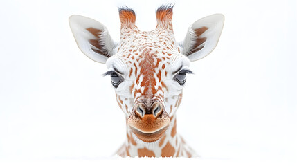 giraffe isolated on white