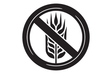 Gluten Free Icon silhouette
