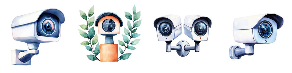 Cartoon Style Security Cameras with Various Designs and Features