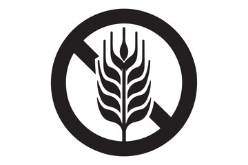 Gluten Free Icon silhouette
