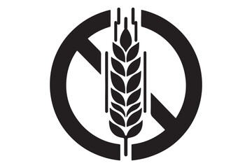 Gluten Free Icon silhouette