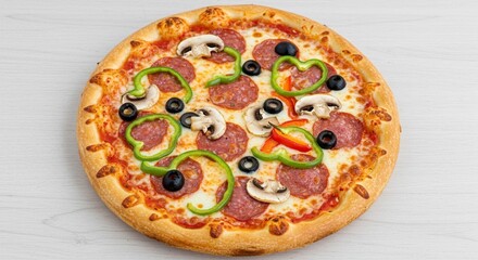 Ultimate Mixed Pizza with Fresh Ingredients