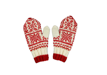 pair of red gloves transparent background