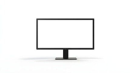 A sleek, modern monitor with a thin black frame and a bright white screen, ideal for work or entertainment.