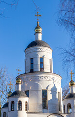 Shot of the orthodox church in the city. Religion
