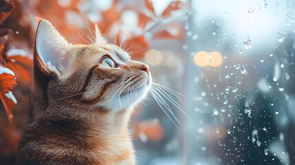 portrait of a red cat