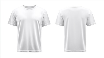 Fototapeta premium a blank plain white cotton t-shirt, mock up