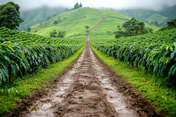 Naklejka premium Colombian Coffee Plants