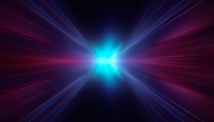 Abstract neon background, neon explosion, light movement, rays.