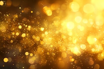 Golden Bokeh Background
