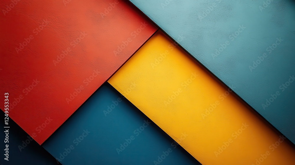 Poster abstract colorful geometric shapes background design