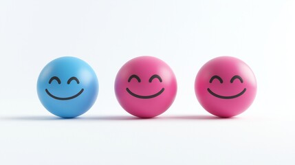 Naklejka premium 3d render of emoji cartoon style