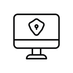 Computer Security vector icon