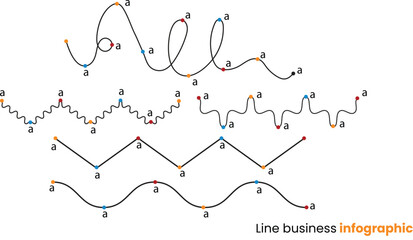 Line PowerPoint infographic template