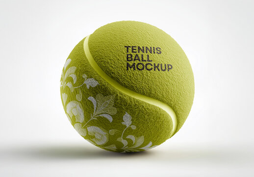 Realistic Tennis Ball Mockup &ndash; High-Quality PSD Template for Branding & Design
