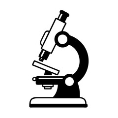 microscope icon, microscope silhouette vector -, microscope Editable Vector Illustration.