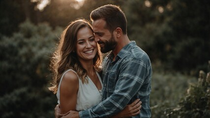 Obraz premium happy young couple