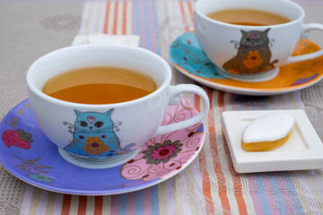 cup of tea and cookies