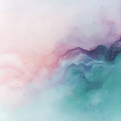 Fototapeta premium Watercolor Abstract in Pastel Tones. Elegant Watercolor Abstract Background in Soft Pastel Colors
