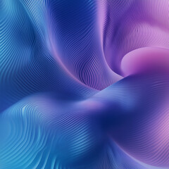 Futuristic Abstract Fluid Waves in Blue and Purple Tones