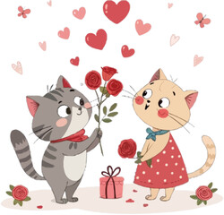 Cats Couple valentine’s day