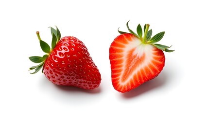 Bright red strawberries