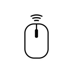 Wireless mouse illustration vector design