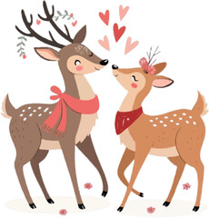Deer Couple valentine’s day