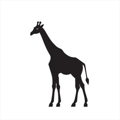 Simple and Clean Giraffe Icon in Professional Graphic Style