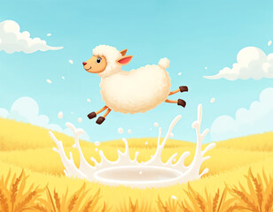 Realistic white Milk products Goat splash flowing yogurt cream isolated on background. 3d realistic yogurt wave border. Vector Mesh gradient wes used