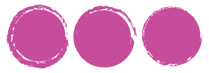 vector brush strokes circles of paint on white background. Ink hand drawn paint brush circle. Logo, label design element vector illustration. Black abstract circle.
