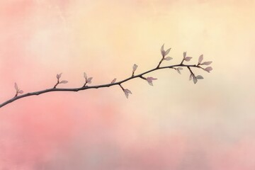 .A minimalist neural art composition showcases a serene balance of elements
