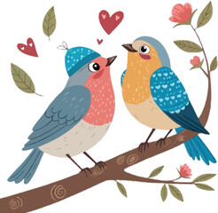 Birds Couple valentine’s day