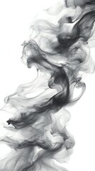 flowing smoke art orange blue background