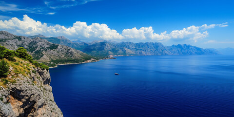 Obraz premium Blue perfect landscape background